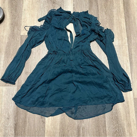 FREE PEOPLE Mini Ruffle Dress - Picture 2 of 9